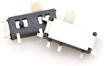 20pcs 7-pin mali kliznik prekidač na isključenju 2pozicije Micro Slide Toggle sklopke Minijaturni horizontalni