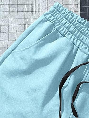 Gorglitter Muški povremeni slogan grafički kratke hlače za pričvršćivanje elastičnih struka