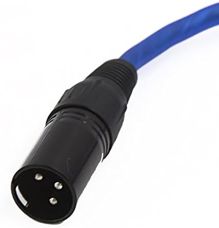 uxcell 1,5m plavi 3pin XLR muški do 6,5 mm TRS muški mikrofon stereo audio žica