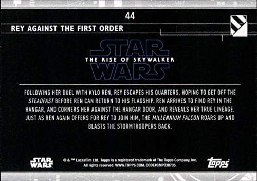 2020 TOPPS Star Wars Raspon Skywalker Series 2 Blue # 44 Rey protiv prve trgovačke kartice