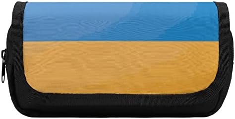 Ukrajinska zastava olovka za olovke Dvostruki sloj PEN futrola Torba za kocke za šminku Držač torbica sa zip