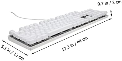 SOLUSTRE 1 Set dodatne opreme za DIY kroz bijele korejski laptopi Gaming personalizovani pogledajte Desktop računari žičani tasteri tasteri zamena Home-Key Computer Letter Shine Character Keyboard Keycap