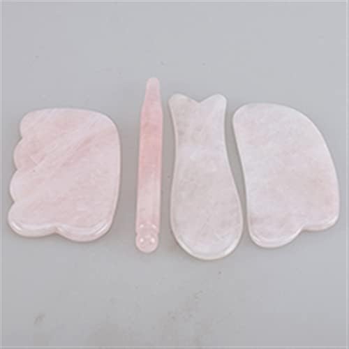 Guasha Board Jade Massager Crystal Energy Pink Stone 1pcs