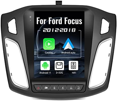 2+32G Android 11 Auto Stereo za Ford Focus 2012-2018 sa bežičnim Apple Carplay Android Auto, 9.7 ekran osetljiv na dodir u Dash GPS radiju sa Navi WiFi Bluetooth FM RDS HiFi EQ SWC Canbus + rezervna kamera