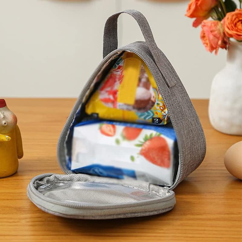 ZHUHW trokutasta izolacijska torba Mini Aluminijska folija Studentska torba za rižu slatka Prijenosna kutija za ručak Vanjska torba za ručak