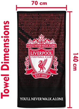 Liverpool Football Crest peškir na plaži pamuk LFC mrežasti peškir za kupanje Liverpool poklon za tinejdžere muškarce djecu 70 x 140 cm