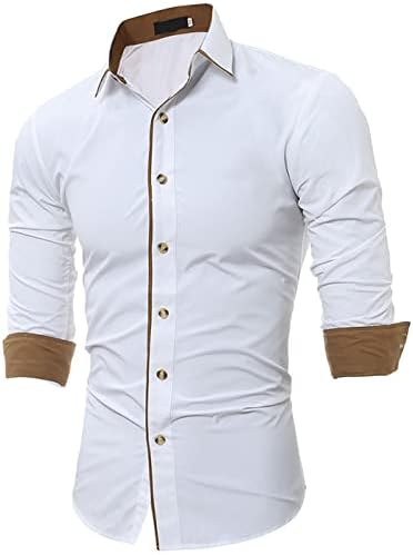 Muška ruba Ležerna mala majica s dugim rukavima Poslovna lagana otvorena prednja gumba Bluza Revel Cardigan