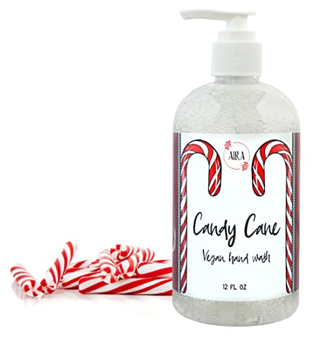 Aira sav prirodni tečni sapun za ruke, veganski sapun za ruke za muškarce i žene, luksuzna Njega kože za kupatilo, božićni poklon, sapun od eteričnog ulja za osetljivu kožu, praznični miris imele - bočica od 12 unci