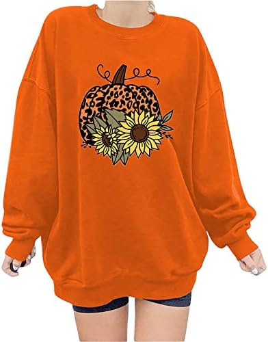 Pimelu Jeseni džemperi za žene tiskani pulover džemper grafički duks labavi košulje dukserice bez kapuljače plus veličina