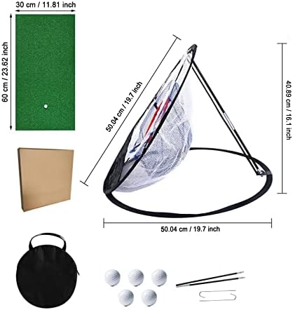 3 fudbalska lopta prenosiva Golf Golf mreža za trening Golf alat za trening za golf za vanjsku i golf opremu bazen