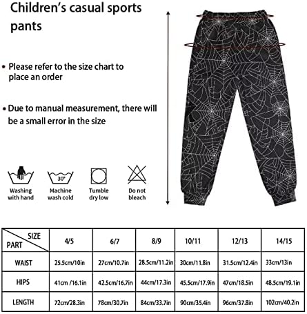 Aooptistc dječji duksevi za dječaka djevojčica redovno fit activewear 4-15t djeca joggers odjeća visoko struka aktivne hlače