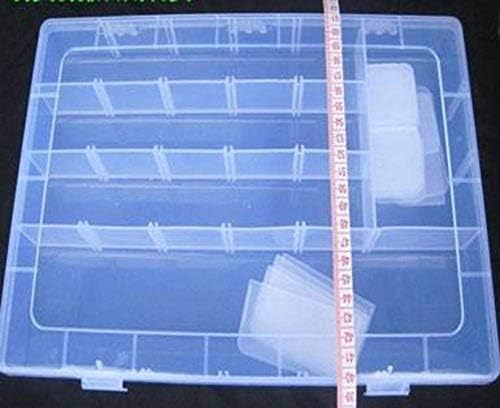 Zhongjiuyuan 1 komad plastične kutije za odlaganje 24 Prije odjeljke Prozirna plastična kutija za ribolov nakit nakit naušnice kuglice za pohranu posuda za pohranu bin
