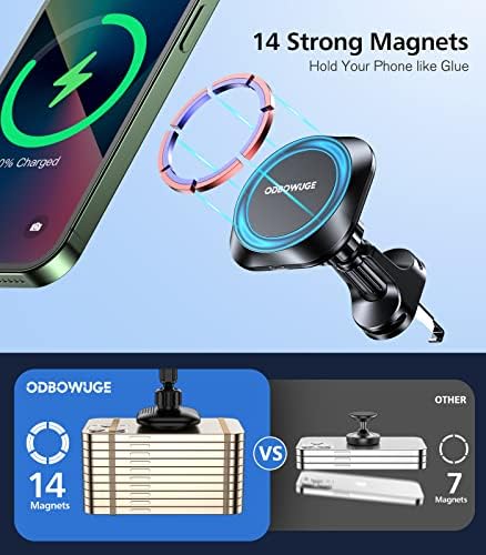 Magsafe Car Mount Charger za iPhone 14/13, nosač držača za auto telefon bežično punjenje kompatibilno sa