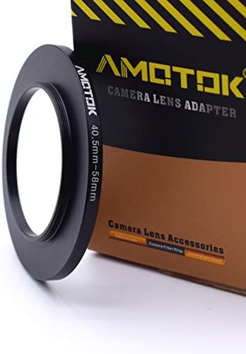 40,5 mm na 43 mm adapter za objektiv fotoaparata, 40,5 mm do 43 mm Filtrirani prsten za prsten, kompatibilan je sav 43 mm pribor za filtriranje.Made sa CNC obrađene