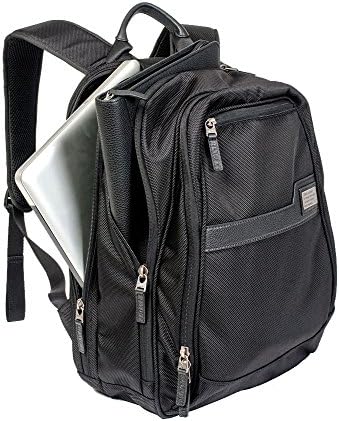 Najlonski balistički ruksak za laptop sa punom zrnatom kožom za posao i školu, crna