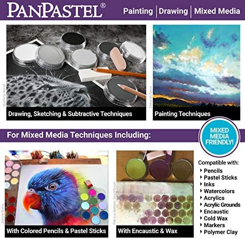 Panpastel 30202 ultra mekani umjetnik pastel 20 boja - pejzažni W / Sofft Alati
