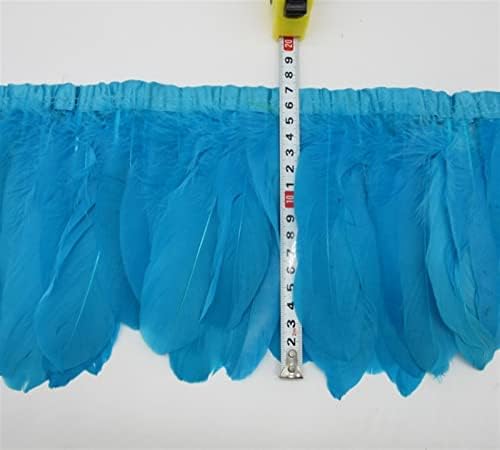 10 metara/Lot gusko perje Obrubi obojene trake od pravih gusaka od perja za odjeću Odjeća nojevo perje