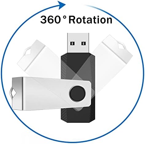 4GB USB 2.0 Flash pogon 2 Pakov Wooolken Thumb Pogon Sump Pen Pogon Memorija Stick sa LED svjetlom i vezicama za skladištenje i sigurnosno kopiranje