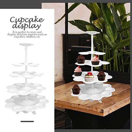 Bestoyard torta za kolač za trake 5 tier Cupcake Display DESSER desert Tower stolar za stolarstvo Centralni dekoracija za vjenčanje Rođendan Holiday Party Favoris Finder That Stalt