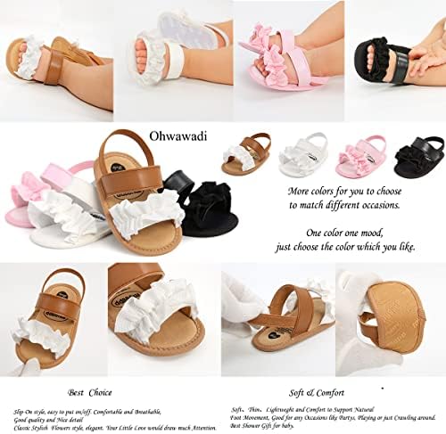 Ohwawadi Sandale Za Djevojčice Ljetne Vjenčanice Stanovi Cipele Za Novorođenčad Novorođeni Krevetić