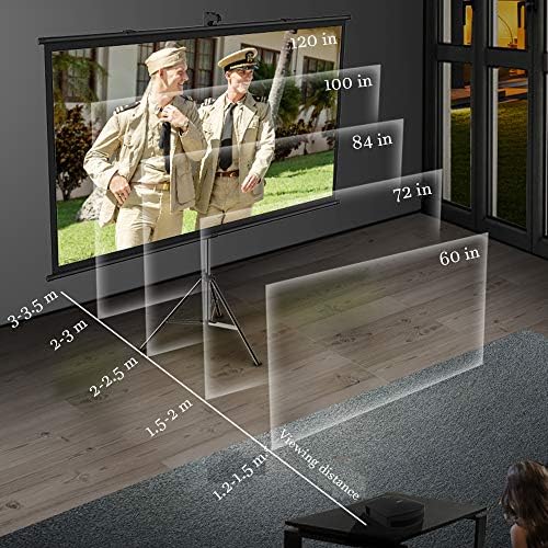 ALDS filmski projekcijski ekran ekran ekran visoko kontrast 160 ° Gledanje konusa za kamp Upoznaj učionicu 60 inča 4: 3