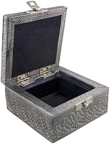 Yirock VGI elegantna kutija za nakit sa čekićom metalnom oblogom i mekom unutrašnjošću tkanine