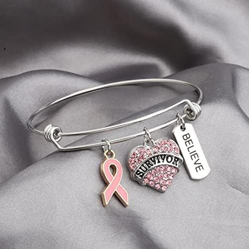 Gzrlyf narukvica za preživljavanje raka dojke pokloni za Survivor Fighter