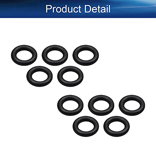 Bettomshin 10pcs nitrilni gumeni O-prstenovi, 8,75 mm od 5,15mm ID 1,8 mm širina, metrička buna-nitrilna