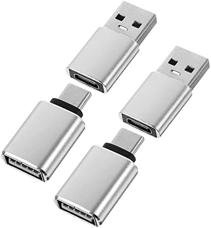 Milisten 12 kom USB adapter srebrne vrste aluminijumske legure