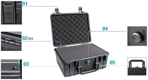 BKDFD sigurnosni instrument alat ABS plastični pohranjivanje kutije za alat za alat Oprema vanjski kofer