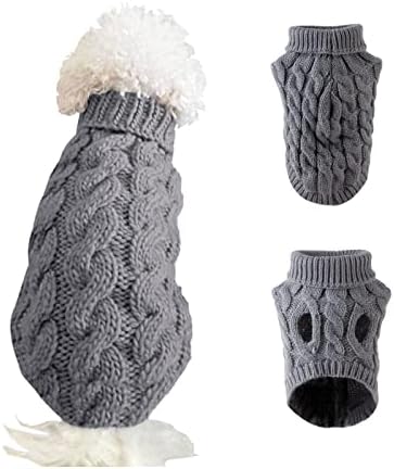 Cnarery Pleteni džemperi za pse, topli džemper za kućne ljubimce, sladak pleteni klasični džemper