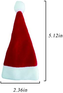 Mr. FOAM Mini Santa šešir, poklopac boca za čaše, Božić Santa šeširi držači srebrnog posuđa Mini Santa