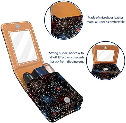 Oryuekan Mini šminka za šminku sa ogledalom, kutijom za košulje u obliku kutije u obliku kvačila, kućište