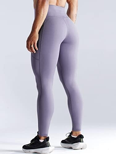 CADMUS HIGH-SHAISTED gamaši za žene, temmske kontrolne joge hlače sa džepovima, 2 ili 3 pakovanja