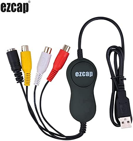 Original Ezcap AV S-Video USB 2.0 Audio Video Capture Card Canterter Converter Adapter DVD DVR
