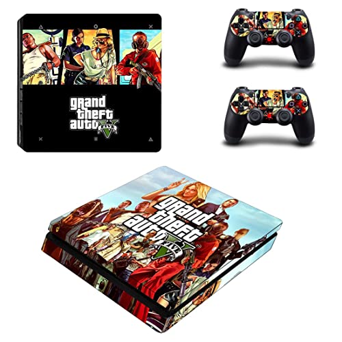 Za PS4 Normal - Igra Grand GTA Theft i auto PS4 ili PS5 naljepnica za kožu za PlayStation 4 ili 5 konzola i kontrolera naljepnica Vinil Duc-5776