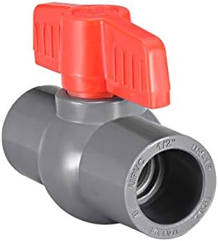 Uxcell 40mm PVC kuglični ventil za vodovodnu cijev, kliznu vezu