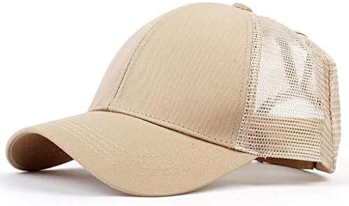 Iregina Trucker Buns Hat neuredan uniseks vizir bejzbol sjajni obični poklopac Ponytail bejzbol kapice ženske pješačke šešire