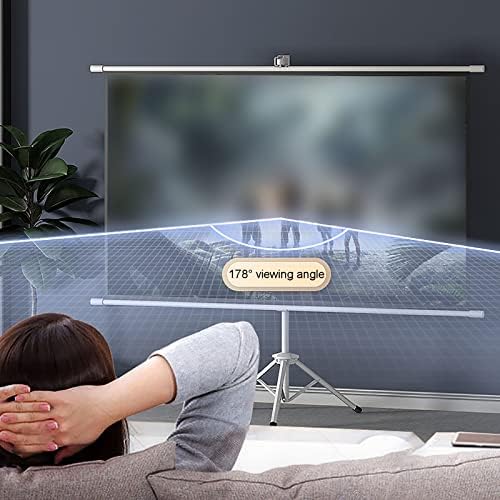 ZEELYDE ekran projektora, sa štandom - sklopiv priručnik za sklopive projektore - 3/16: 9 HD prijenosni