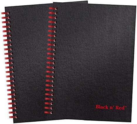 Crna N 'Crvena bilježnica, izdržljivi Tvrdi povez, Premium Optik papir, Scribzee app kompatibilan,