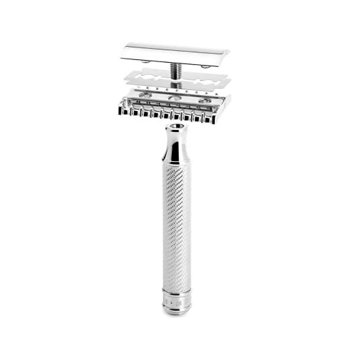 Sigurnosni brijač MÜHLE Grande R41 sa dvostrukom oštricom / savršen za svakodnevnu upotrebu / brijač kvaliteta zatvori glatku brijanje / Luksuzni brijač za muškarce