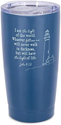 DICKSONS Light of the World Svjetionik tamnoplava putna čaša od nerđajućeg čelika od 20 unci sa