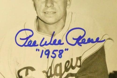 Pee Wee Reese Baseball Hof potpisao je 8x10 Brooklyn Dodgers fotografija sa JSA COA - autogramenim MLB fotografijama