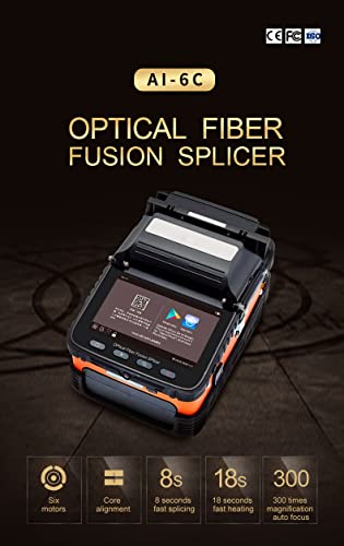D YEDEMC SM i mm Automatski optički optički optički zavarivanje stroj za spajanje optičkih vlakana Fusion Splicer AI-6C spajanje 8s grijanje18s