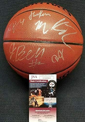 Klay Thompson, Steve Kerr, Jones, Cook, Bell potpisao je GS Warriors Basketball. JSA - AUTOGREME KOŠARICE