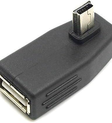 Ženski USB 2.0 na lijevo i desno Mini savijanje mini USB adaptera za Aux