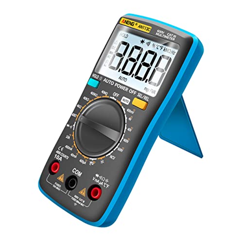 Doitool 1pc Multimetar Digitalni multimetrični mjerač prijenosni mjerni instrument Prijenosni plavi tester gumeni