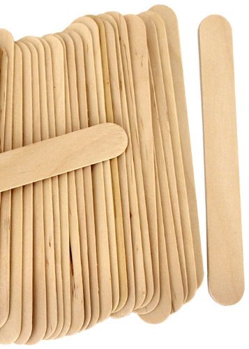 6 Jumbo drveni zanatski štapići - pakovanje od 100ct