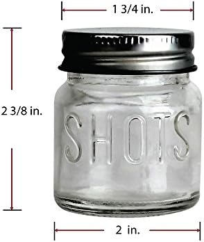 Mason Jar 2 unca čašice Set 48 sa nepropusnim poklopcima-odličan za snimke, piće, usluge, svijeće i zanate