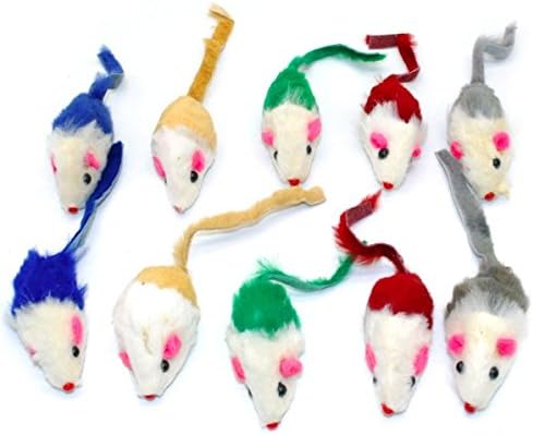 10pcs Funny False Mouse Rat Mačke igračke šarene mini igračke igračke miša